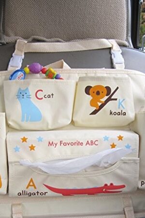 DECOLE デコレ ドライブポケット お出かけポケット 収納ポケット シートポケット 車　ベージュ