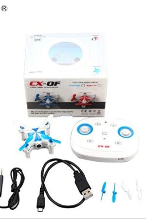 CHAOYILIU ミニ飛行機ドローン カメラ付き 小型 ミニドローン cx-of ラジコン 高度維持 高画質 iPhone&Android対応 (青)