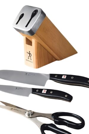 HENCKELS ヘンケルス HI ディフィニション アルファー  自動お手入れ 切れ味 長持ち ナイフブロック(セルフシャープニングブロック) 三徳包丁 18cm ペティナイフ 13cm 料理ハサミ 1027795  料理 調理 母の日 プレゼント