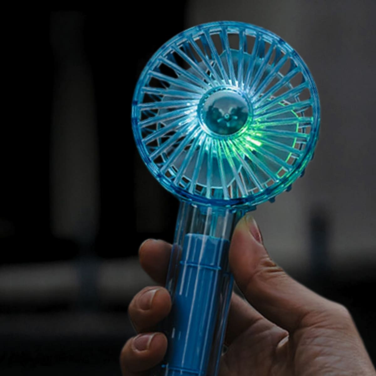 Life on Products クリアファン LEDライト付 アソートセット 4個入り HOE-M181風量調節:3段階 リズムモード有 夏 熱中症対策 便利グッズ 旅行先 暑さ対策 実用的 プレゼント - 画像 (6)