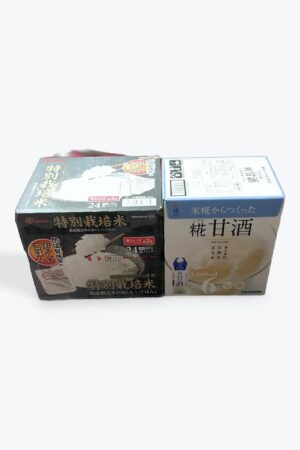 コストコ 特別栽培米 こしひかり 低温製法米 180g × 24個セット, 甘酒 1000ml × 6本入り 2セット