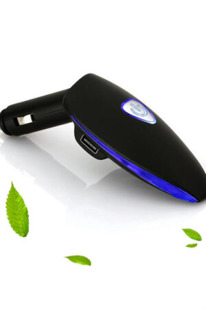 車載空気清浄器 イオン発生器 除菌消臭 シガーソケット取り付け型 2USBポート付 12V車専用 カーアクセサリー 実用的 梅雨の時期 車内のニオイ対策