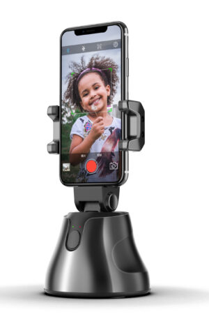 360°回転カメラ オブジェクト追跡 自動追跡機能 顔追跡ホルダー iPhone/Android対応 1/4スレッド三脚取り付け可能 実用的 父の日 プレゼント