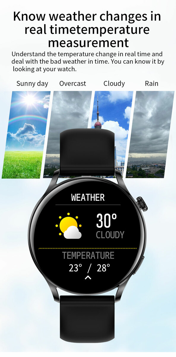 スマート ウォッチ AK37 24時間 活動量計 画面 1.28インチ LCDカラースクリーン システムサポート:IOS 9.0 以降および Android 4.4 以降 バッテリー容量:210mAh IP67防水 サポート言語:日本語対応 - 画像 (6)