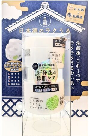 日本盛 モイスチャー ジェルクリーム 180g×2 日本酒保湿 オールインワンジェル スキンケア 保湿 乾燥肌 日本製#49895