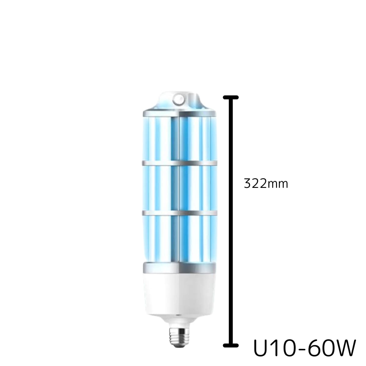 UVC コーンライト U10 強力 除菌 99% 3Dセンサー マイクロウエーブセンサー内蔵 リモコン付き 学校 オフィス ペットショップなど 2種類のワット数:60W, 80W 口金:E39 100-120V 50/60Hz 254nm PSEマークあり 実用的 梅雨の時期 除菌 - 画像 (3)