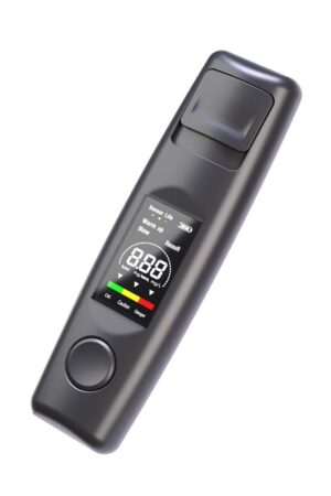 AT9 ポータブルアルコール検知器 - USB Type-C接続・高精度半導体センサー搭載・3色LCD表示