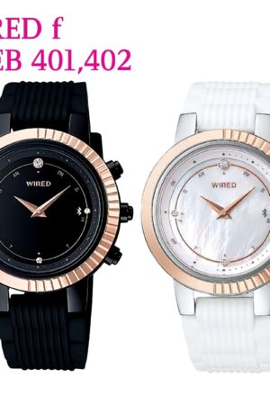 WIRED f(ワイアード エフ) AGEB401,402 TOKYO GIRL MIX Bluetooth機能 シリコンバンド カラー(ブラック,ホワイト ) 生産終了 稀少な逸品 10代から20代向け かわいさとクールさを兼ね備えたデイリーウォッチ。実用的 母の日 父の日 プレゼント