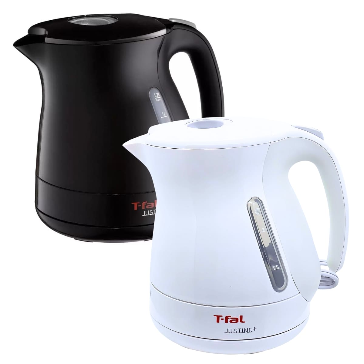 ティファール 電気ケトル 1.2L ジャスティン プラス KO340175 湯沸かし簡単&省エネ設計 カラー:カカオブラック,ホワイト 実用的 母の日 父の日 プレゼント - 画像 (2)