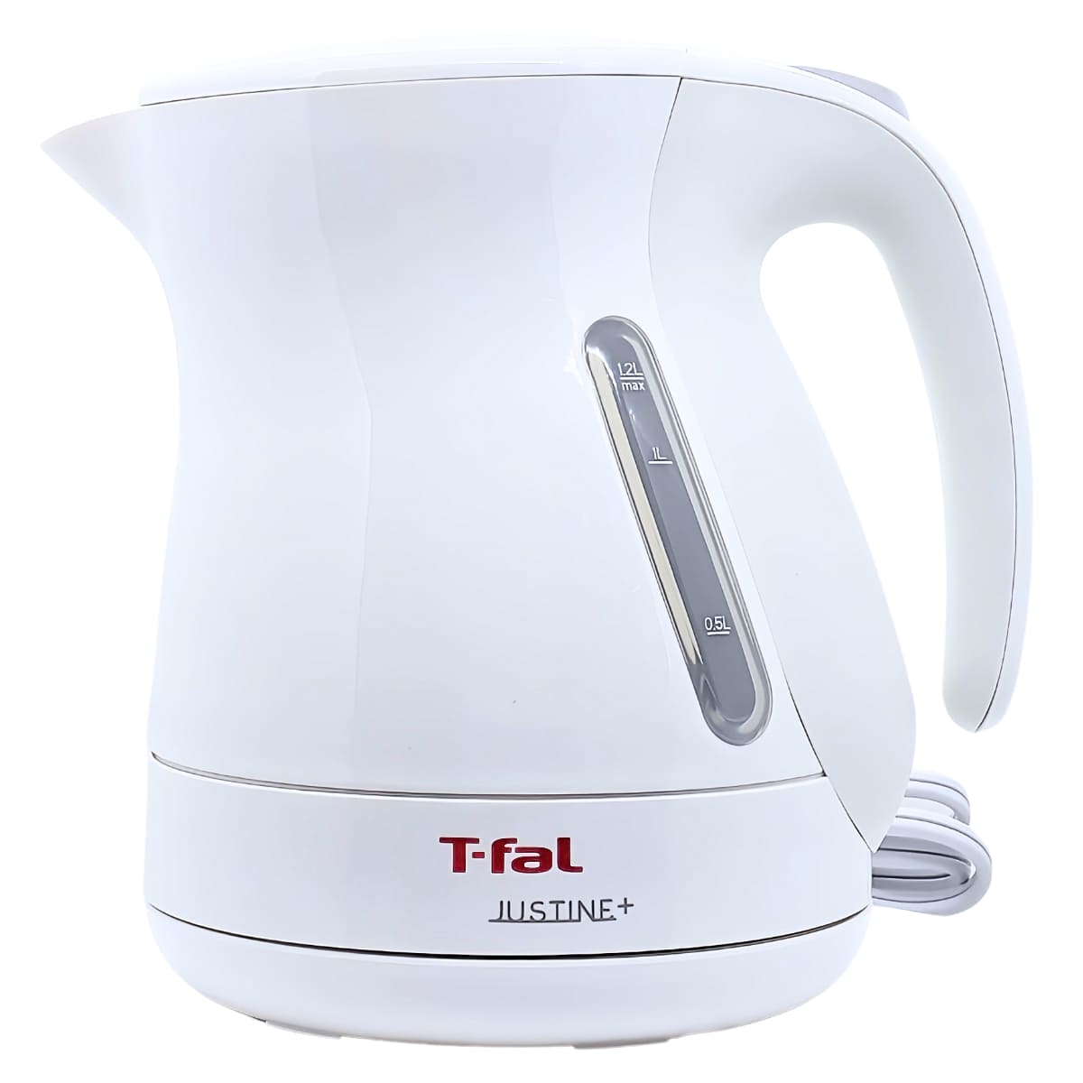 ティファール 電気ケトル 1.2L ジャスティン プラス KO340175 湯沸かし簡単&省エネ設計 カラー:カカオブラック,ホワイト 実用的 母の日 父の日 プレゼント - 画像 (3)