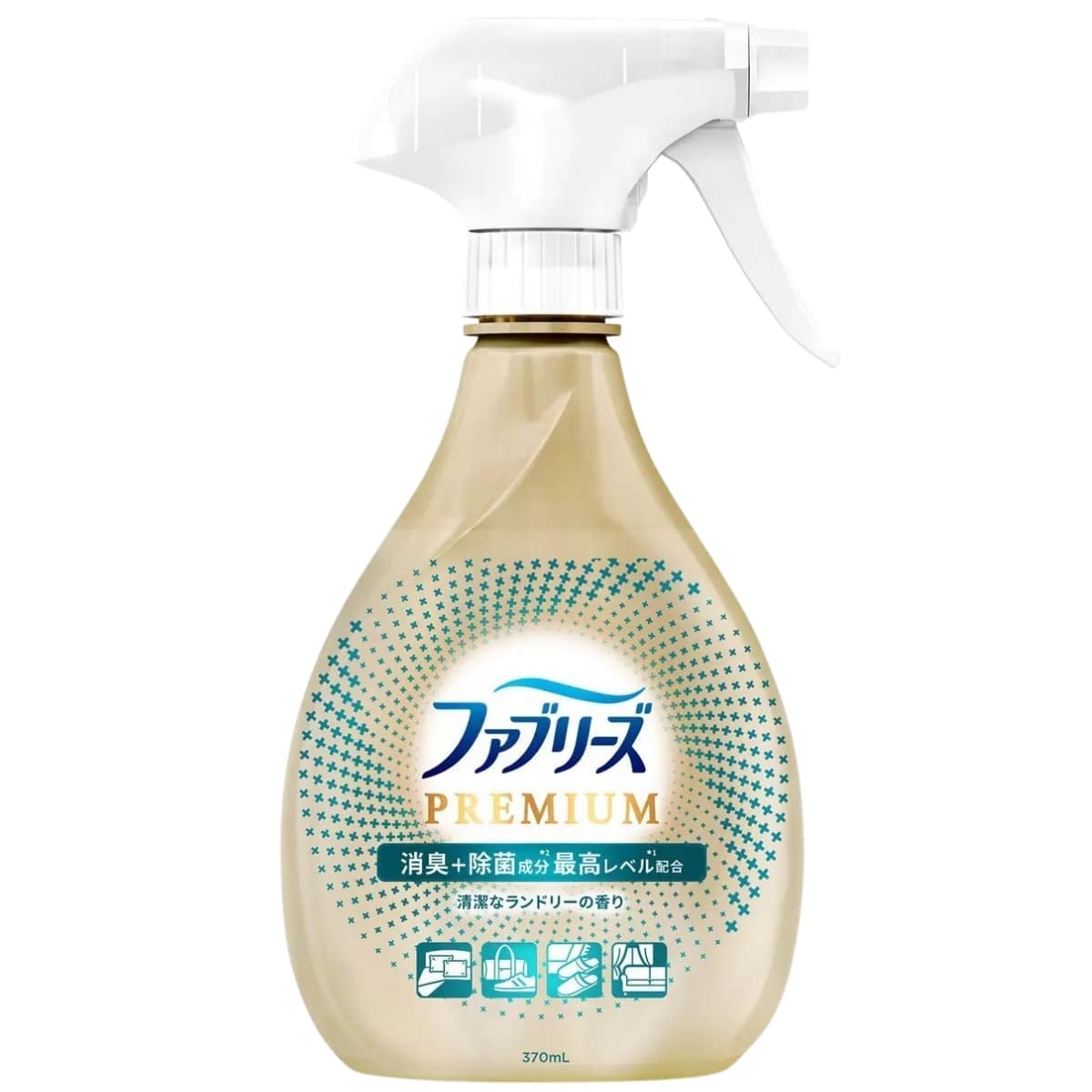 ファブリーズ W除菌 プレミアム 清潔なランドリーの香り 靴のニオイもしっかり消臭!本体370ml + 詰め替えパック640ml x 2のセット パッケージ: ボックスタイプ #61008 実用的 実用的 梅雨のニオイ対策 - 画像 (5)