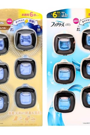 ファブリーズ 車用 消臭 座席 天井まで防臭&消臭 自動車用消臭 エアコン送風口 P&Gジャパン合同会社 タイプ2種(最高レベル: フレッシュシャボン、通常タイプ: スカイブリーズ)