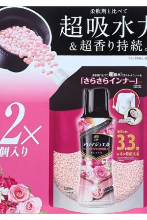 レノア アロマジェル ブラック 衣料用香りづけ剤 アンティークローズ＆フローラルの香り 1410ml×2個 詰め替え用 用途(綿、毛、絹、化学繊維)   ドラム式 縦型 アロマビーズ 成分:安定化剤、香料 中国製  [P＆G] 実用的    商品のパッケージデザインに変更がある
