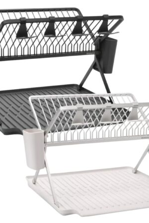 ブラバンシア フォーダブルディッシュラック ラージサイズ サイズ:高さ310×幅510×奥行き420mm 最大17枚の皿が置ける 水切りトレイ付き 食器 水切りラック #55607 実用的 母の日 父の日 プレゼント