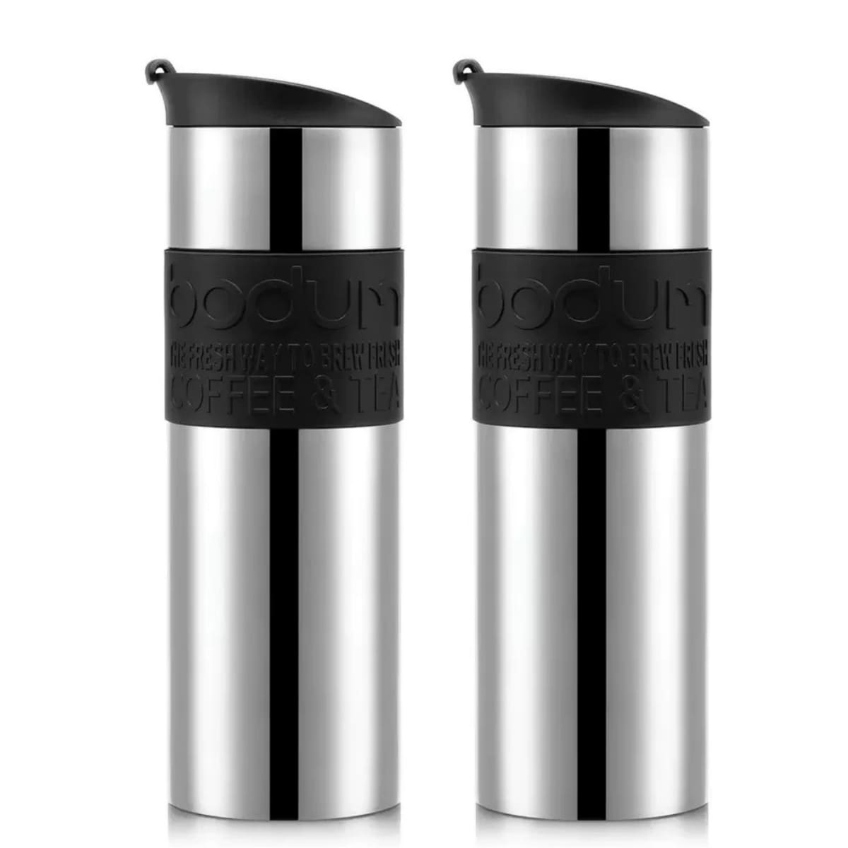 水筒 ボダム トラベルマグ ステンレス製 二重断熱 保温保冷 600ml 2個セット 型番:K12151-01COS 食器洗い 乾燥機可 保温効力:54℃以上(6h) 保冷効力:12℃以下(6h) 実用的 丈夫な水筒 #57657 実用的 母の日 父の日 プレゼント 冷たい 飲み物をキープ - 画像 (9)