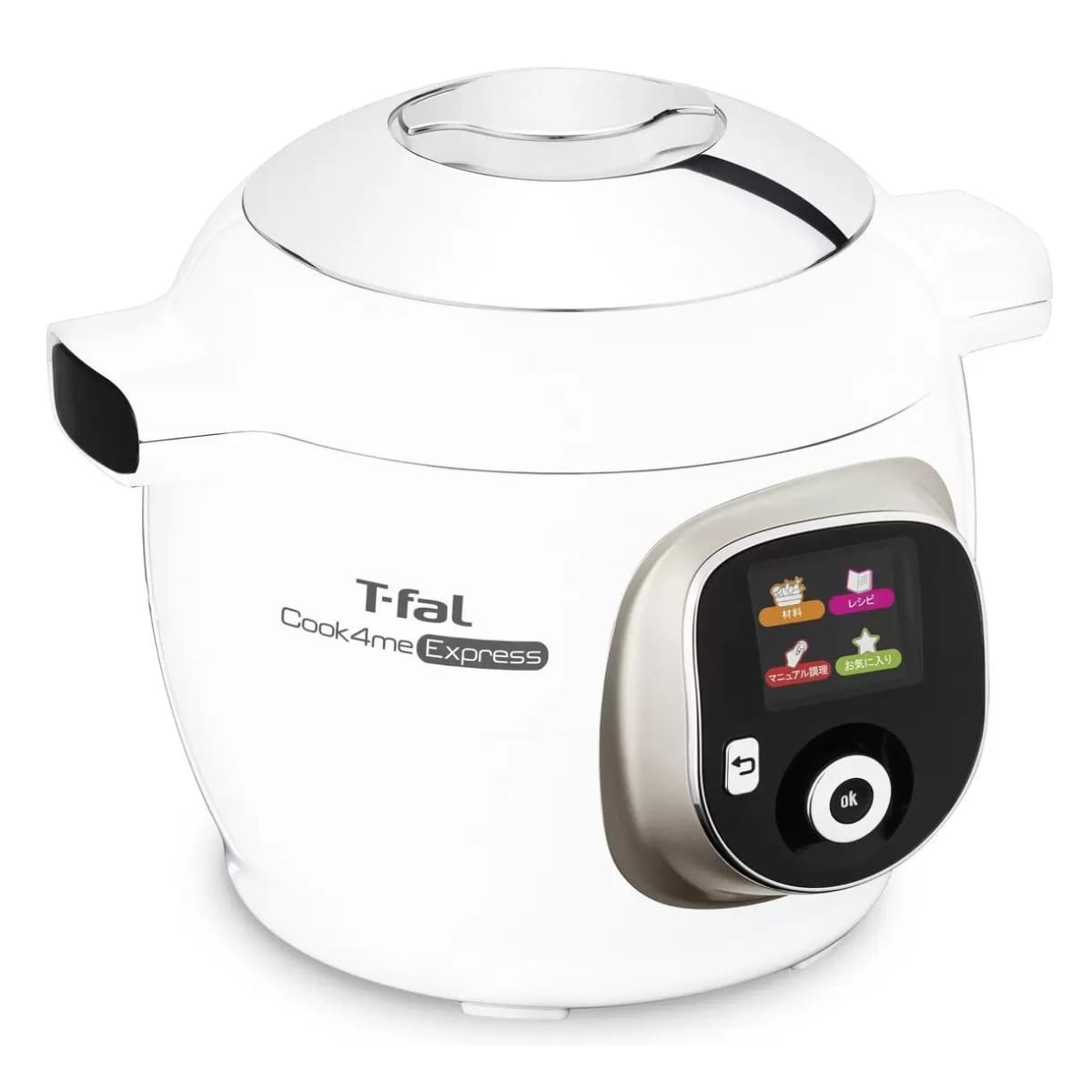 ティファール クックフォーミー エクスプレス 圧力鍋 多機能 蒸す 炒める 煮込む 圧力調理 容量:6L 型番:CY8520JP 1200W-100V 外形(mm):幅328×奥行350×高さ325 人数:2-6人 ホワイト 210レシピ - 画像 (3)