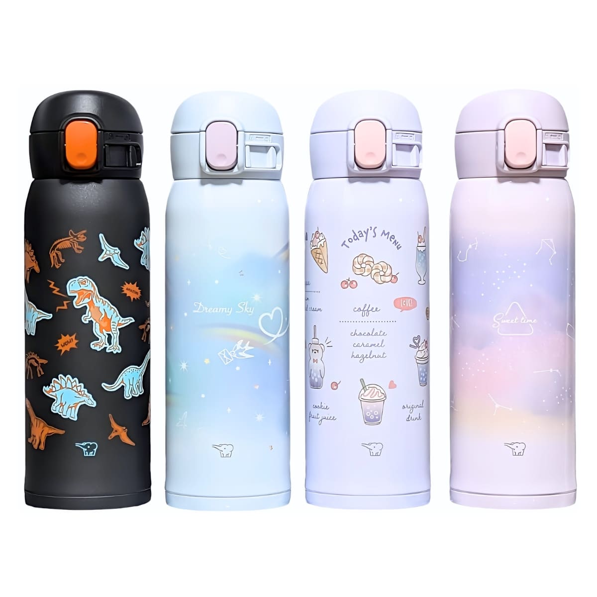 象印 ステンレスマグ 水筒 480ml 型番:SM-WH48 保温 保冷 シームレスせん ラクに洗える ワンタッチ スポーツドリンク可 ガールズ & ボーイズマグ 全4種類 サイズ(cm):幅7×奥行7×高さ22.5 重さ:0.21kg ステンレスボトル