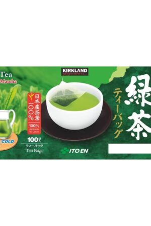 Kirkland Signature カークランドシグネチャー 伊藤園 緑茶 ( 抹茶入り緑茶ティーバッグ ) 日本産茶葉100% ナイロンフィルター ×100袋 ティーバッグ お湯なら30秒 水出しなら3分 日本製 #1169345 実用的 母の日 父の日 プレゼント