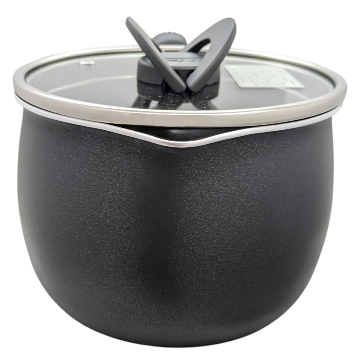 ティファール マルチポット オプティスペース ブラックスパークル 16cm 容量: 2.6L チタンインテンスコーティング ガス火専用 (IH不可) お知らせマークあり 熱源 (ガス / 電気プレートコイル / セラミックヒーター / ハロゲンヒーター) 中国製 - 画像 (7)