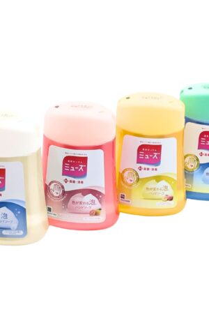 【薬用石鹸】ミューズ ノータッチ泡ハンドソープ 詰め替え用 型番: 8403555 バラエティセット 4種 (オリジナル /グレープフルーツ / 甘くてみずみずしいピーチ&ローズ /スパークリンクゆず/ 各250ml) 製造販売元:レキットベンキーザー・ジャパン