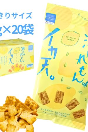 【魚介類加工品】まるか食品 イカ天瀬戸内れもん味 27g x 20袋 食べきりサイズ 一口サイズ