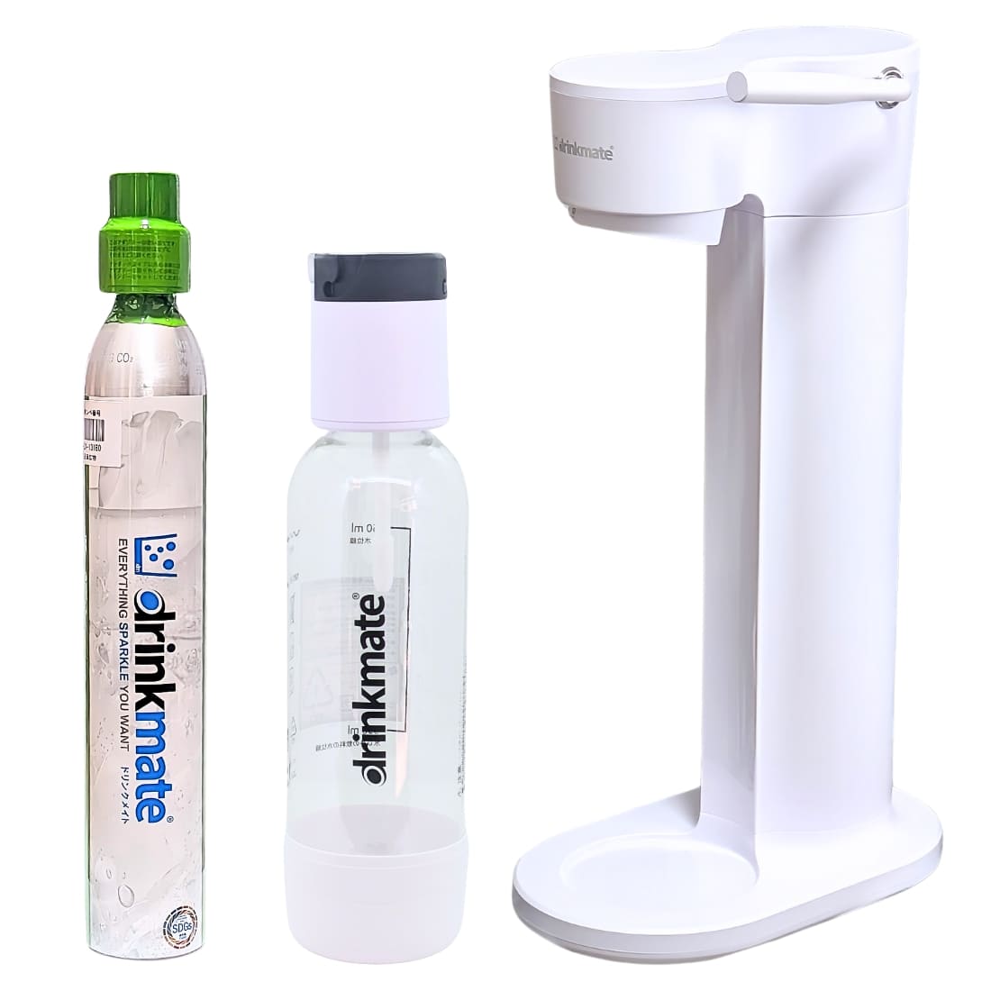 ドリンクメイト 家庭用炭酸飲料メーカー スターターキット Series 641 電気不要 屋外使用OK (カラー: ブラック,ホワイト) 実用的 母の日 父の日 プレゼント - 画像 (9)
