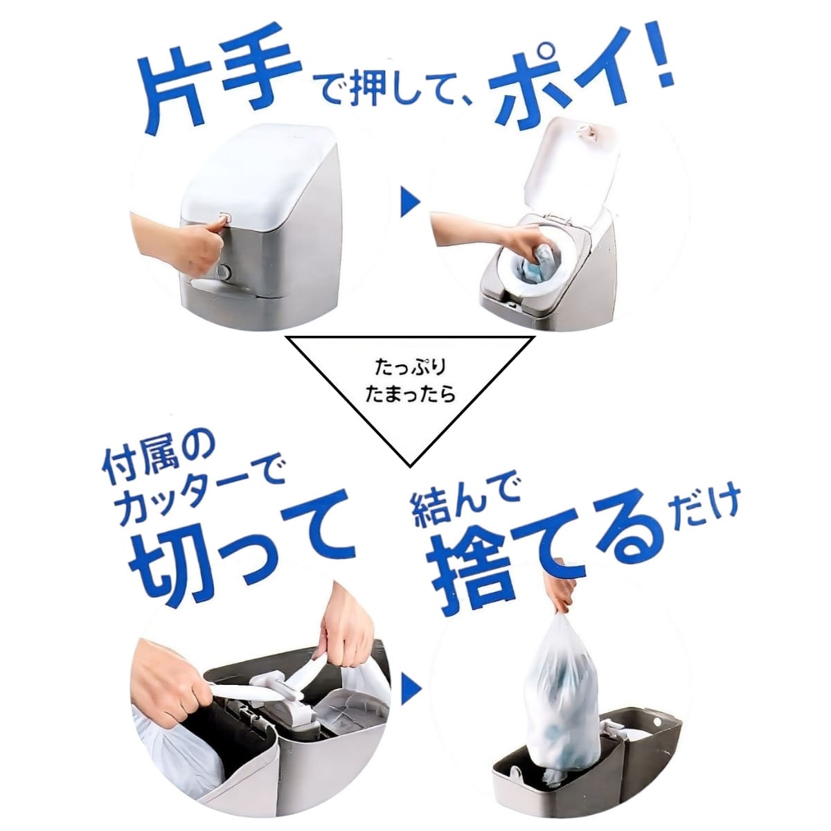 Aprica(アップリカ) ニオイポイ 強力消臭おむつポット カラー: グレージュ 専用カセット1個付 フィルムが強力消臭成分配合:ケスクリーンα 防臭 抗菌99% 2195720 寝室 リビング トイレに 出産 出産準備 お祝い 育児グッズ 必需品 赤ちゃん 大人 ペット - 画像 (6)