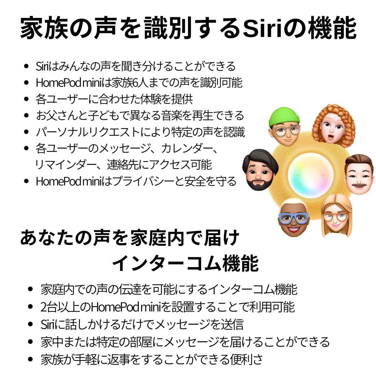 Apple HomePod mini MY5G2J/Aスマートスピーカー 360度 Siri対応 スマートホームの管理がすべて1台に。選べるカラーバリエーション: スペースグレイ, イエロー #51086 実用的 プレゼント - 画像 (7)