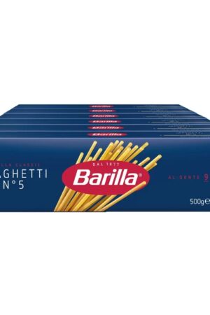 barilla(バリラ) スパゲッティ #5 1.8mm 500g x 6箱 イタリアの高品質パスタ 100% デュラム小麦セモリナ使用