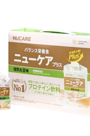 【栄養機能食品 プロテイン飲料】NUCARE ニューケアPlus バランス栄養食 焙煎お豆味 200ml×16個 #59215 DAESANG Wellife 韓国産 実用的 母の日 父の日 プレゼント