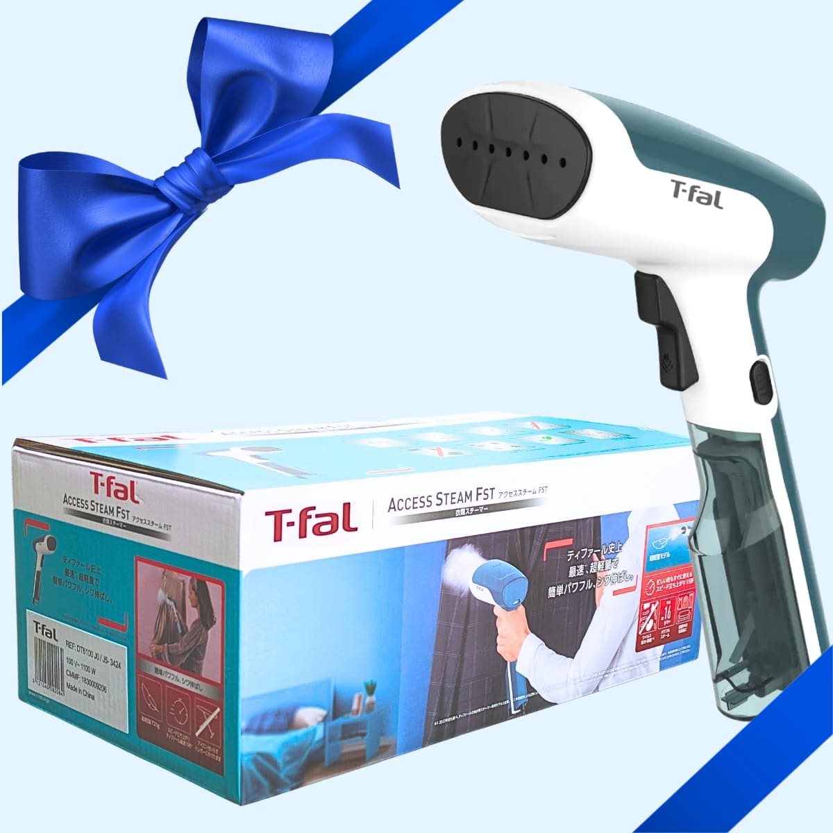 T-fal(ティファール) 衣類スチーマー アクセススチームファスト DT6100J0 高速15秒で立ち上がり 軽量 725g&パワフル #58406 消費電力1100W パワフルスチーム シワ伸ばし アイロン台不要 ハンディスチーマー 旅行用 衣類ケア 花粉 アレルギー低減 実用的 父の日 プレゼント - 画像 (7)