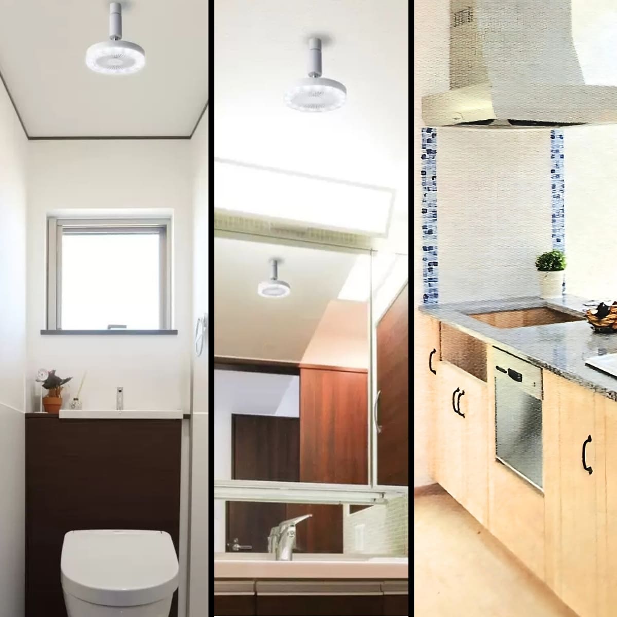 Luminous ( ルミナス ) LED ファンソケット 照明 60W相当 強で810lm((ルーメン) リモコン付き 昼白色 口金E26 調節: 明るさ2段 風量3段 角度 約300度 AC100V 50/60Hz 本体約400g #70701 - 画像 (6)