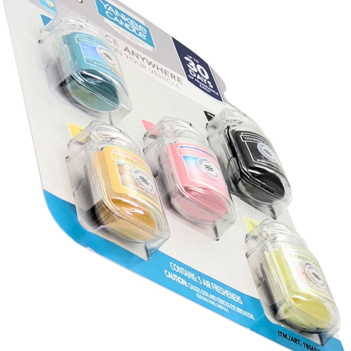 YANKEE CANDLE(ヤンキーキャンドル) カージャー 車用 芳香剤 5つのフレグランス(バハマブリーズ ,バニラカップケーキ,ピンクサンド,ミッドサマーナイト,アイスベリーレモネード ) 30日間香りが持続 メキシコ製 紐で吊るすタイプ #1806537 - 画像 (3)