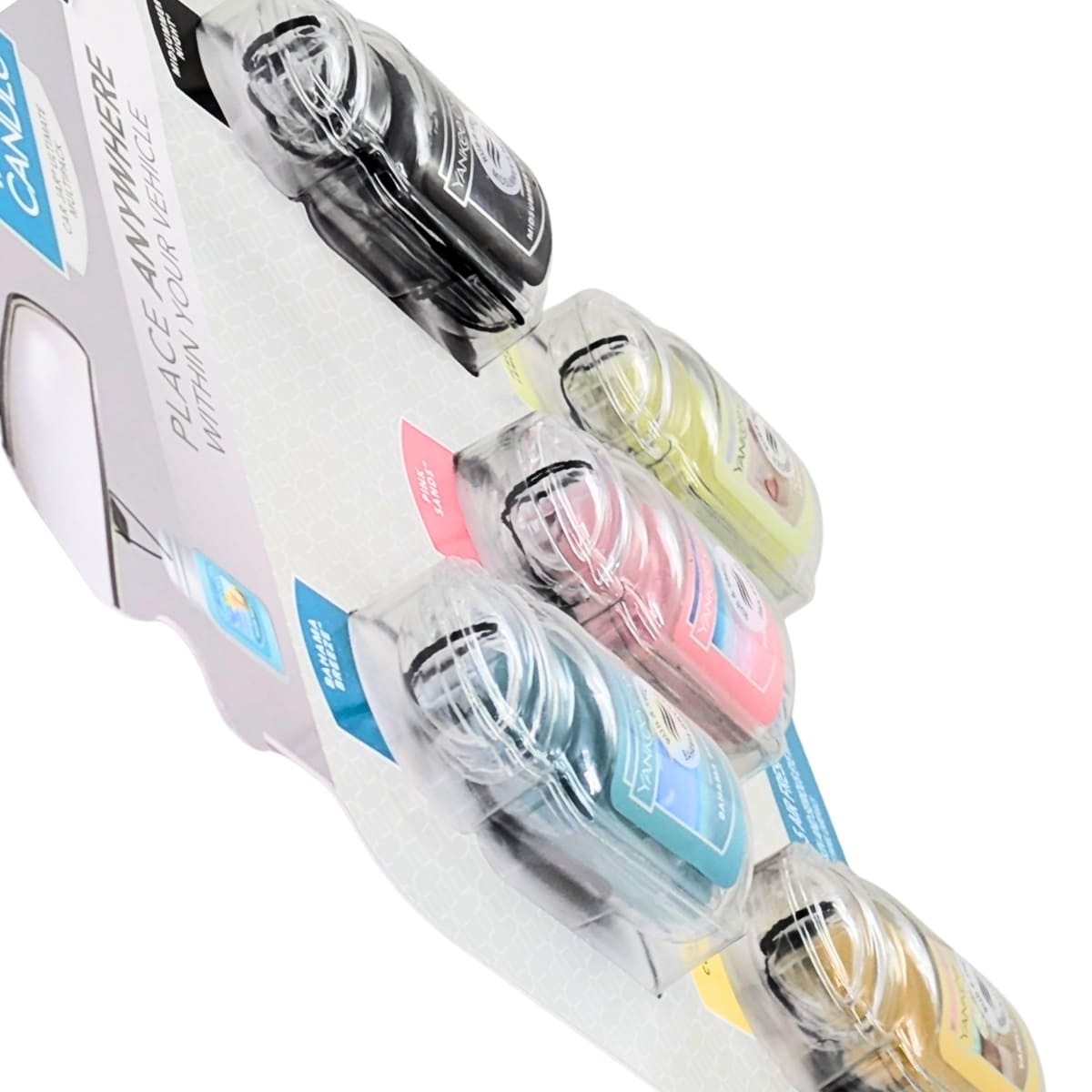 YANKEE CANDLE(ヤンキーキャンドル) カージャー 車用 芳香剤 5つのフレグランス(バハマブリーズ ,バニラカップケーキ,ピンクサンド,ミッドサマーナイト,アイスベリーレモネード ) 30日間香りが持続 メキシコ製 紐で吊るすタイプ #1806537 - 画像 (4)