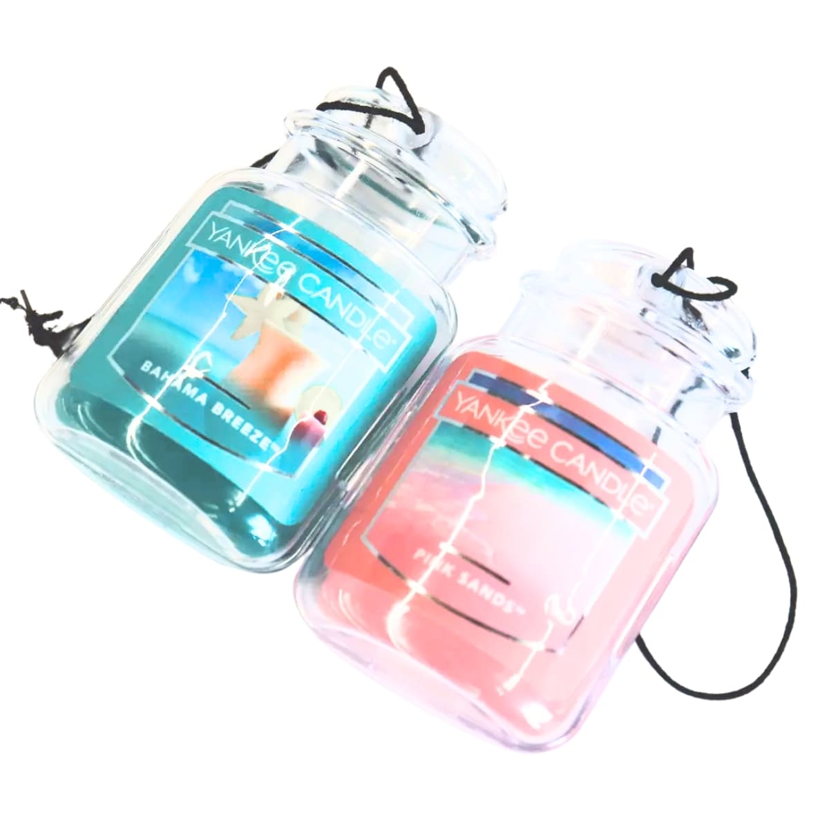 YANKEE CANDLE(ヤンキーキャンドル) カージャー 車用 芳香剤 5つのフレグランス(バハマブリーズ ,バニラカップケーキ,ピンクサンド,ミッドサマーナイト,アイスベリーレモネード ) 30日間香りが持続 メキシコ製 紐で吊るすタイプ #1806537 - 画像 (5)