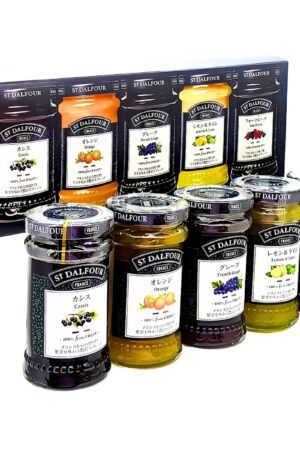 ST.DALFOUR (サン・ダルフォー) ギフトボックス (170g×5本) フルーツスプレッド ギフト 5種アソート 無添加 フランス産 果実100% #72162 ジャム 砂糖不使用 無添加 スプレッド フルーツアソート ギフトセット 果物ジャム ヘルシー食品