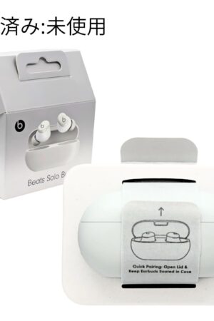 【開封済み: 未使用】Beats Solo Buds ワイヤレス イヤフォン 小さくて パワフル 左右分離型 インナーイヤー型 互換性:iOS,Android 最長18時間駆動 ペアリング マイク内蔵 通話 BT5.3 カラー:ストームグレイ 実用的 夏 帰省 旅行 進学 就職 通勤 beats イヤホン ワイヤレス