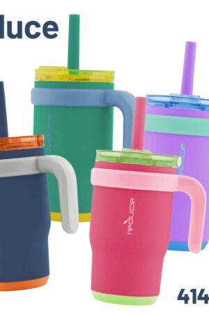 リデュース コルディー ステンレスマグ 保冷専用 3wayタイプ 2個セット 組み合わせ カラー:ブルー×グリーン / ピンク×パープル 食洗器/乾燥機対応 タンブラー マグ #2630879 子供 大人 マグ ハンドル 付き ストロー付き 保冷マグ reduce