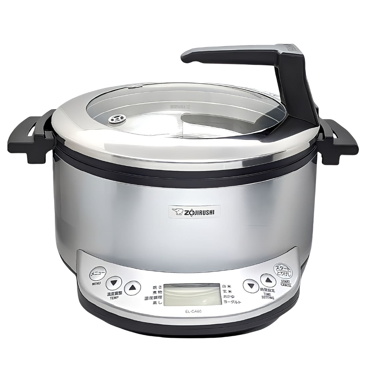 象印 自動調理なべ EL-CA60-HM カラー: メタリックグレー 大容量4.2L 「 焼き」「煮物」「蒸し」「温度調理」と 4つの自動メニュー( 白米, 玄米, おかゆ, ヨーグルト )ハイパワー970W レシピブック付#48992 マルチクッカー 多機能鍋 調理器具 簡単調理 お祝い ギフトにも - 画像 (4)