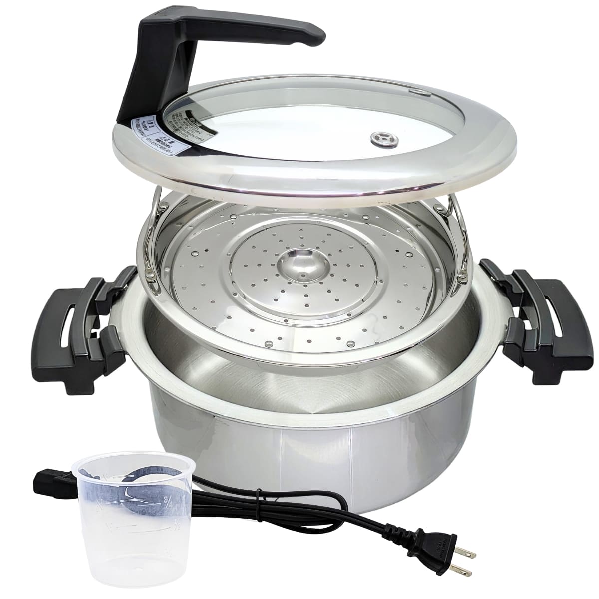 象印 自動調理なべ EL-CA60-HM カラー: メタリックグレー 大容量4.2L 「 焼き」「煮物」「蒸し」「温度調理」と 4つの自動メニュー( 白米, 玄米, おかゆ, ヨーグルト )ハイパワー970W レシピブック付#48992 マルチクッカー 多機能鍋 調理器具 簡単調理 お祝い ギフトにも - 画像 (7)